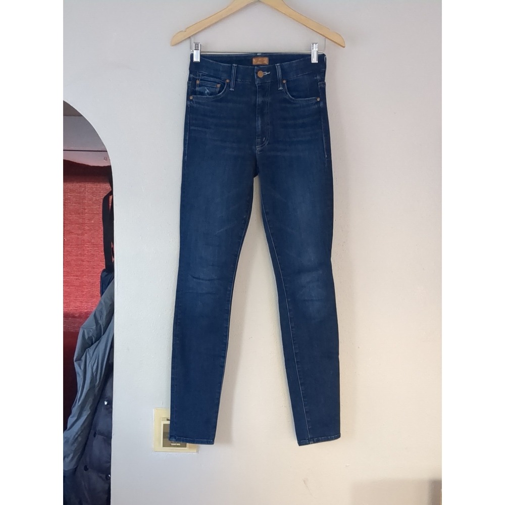 Mother‎ The High Waist Looker Ankle Jeans Teaming Up Sz 26 Blue 26X30